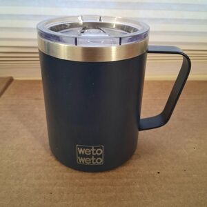 Blue 14oz Stainless Steel Coffee Mug With Lid